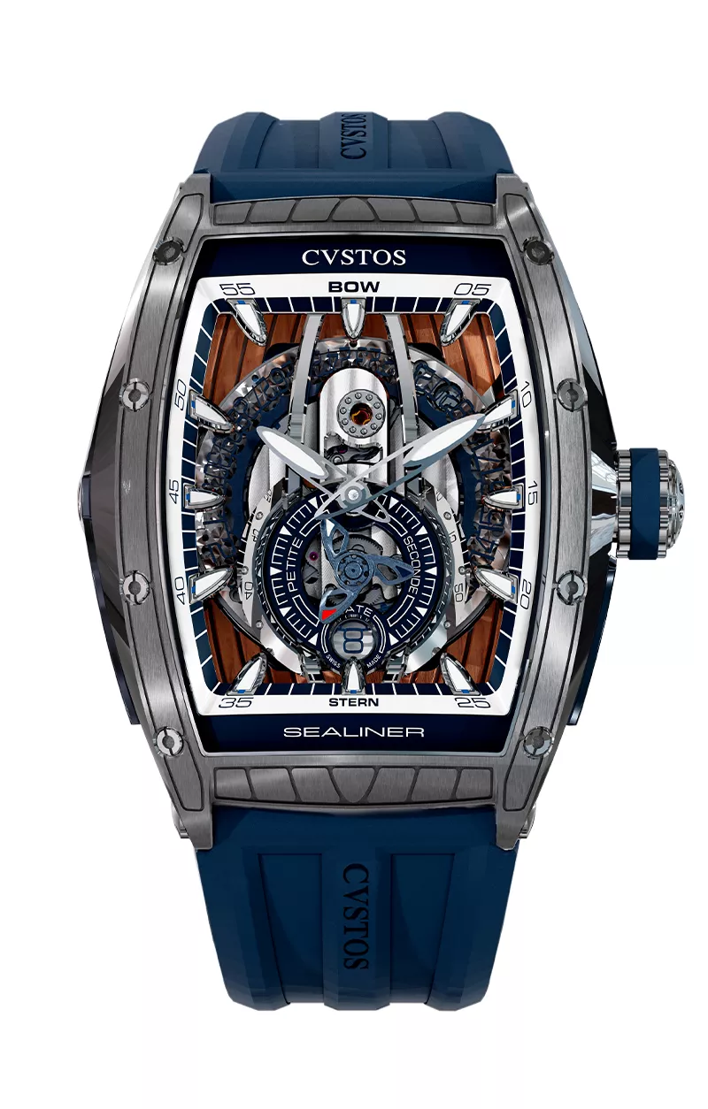 Sealiner PS Steel/Navy Blue Watch | Cvstos
